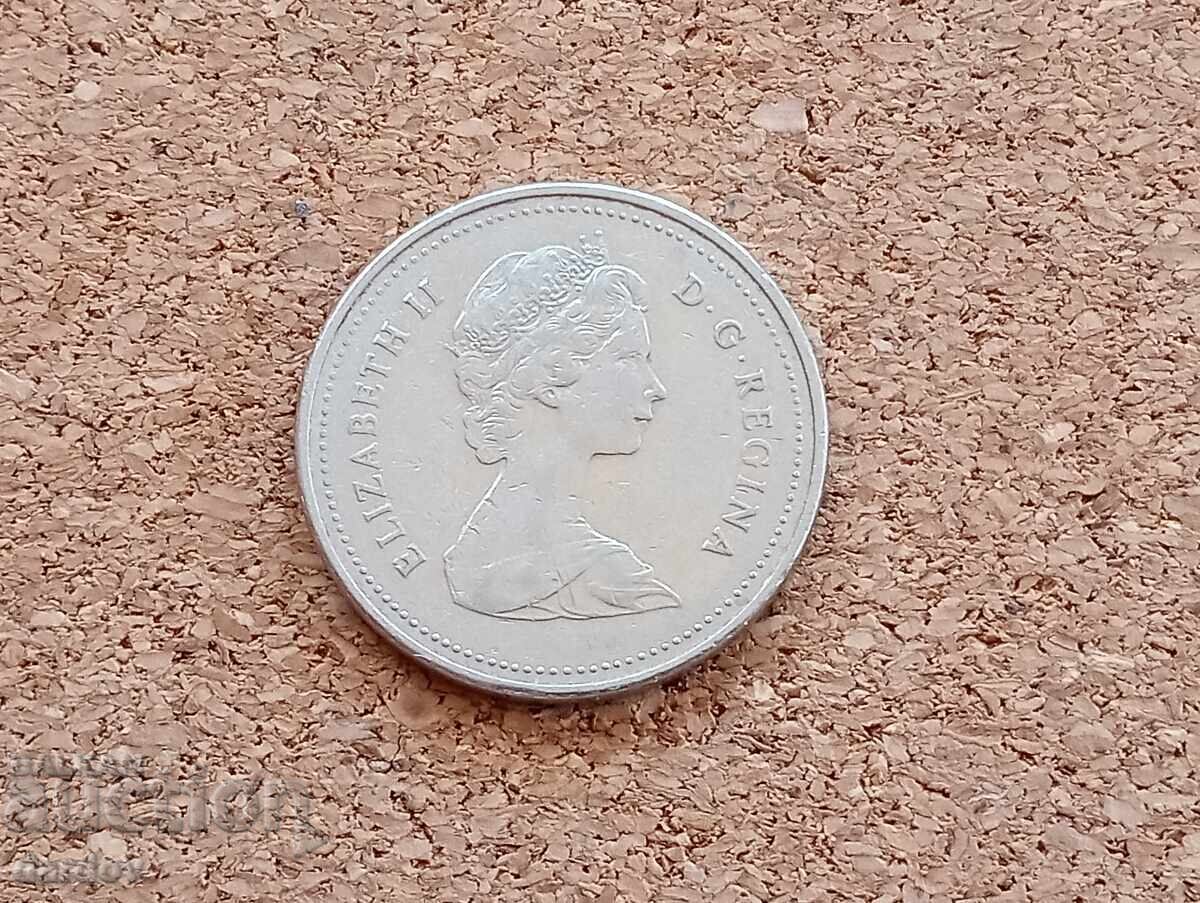Καναδάς 5 σεντ 1985 με τιμή 0.40 BGN | € 0.20