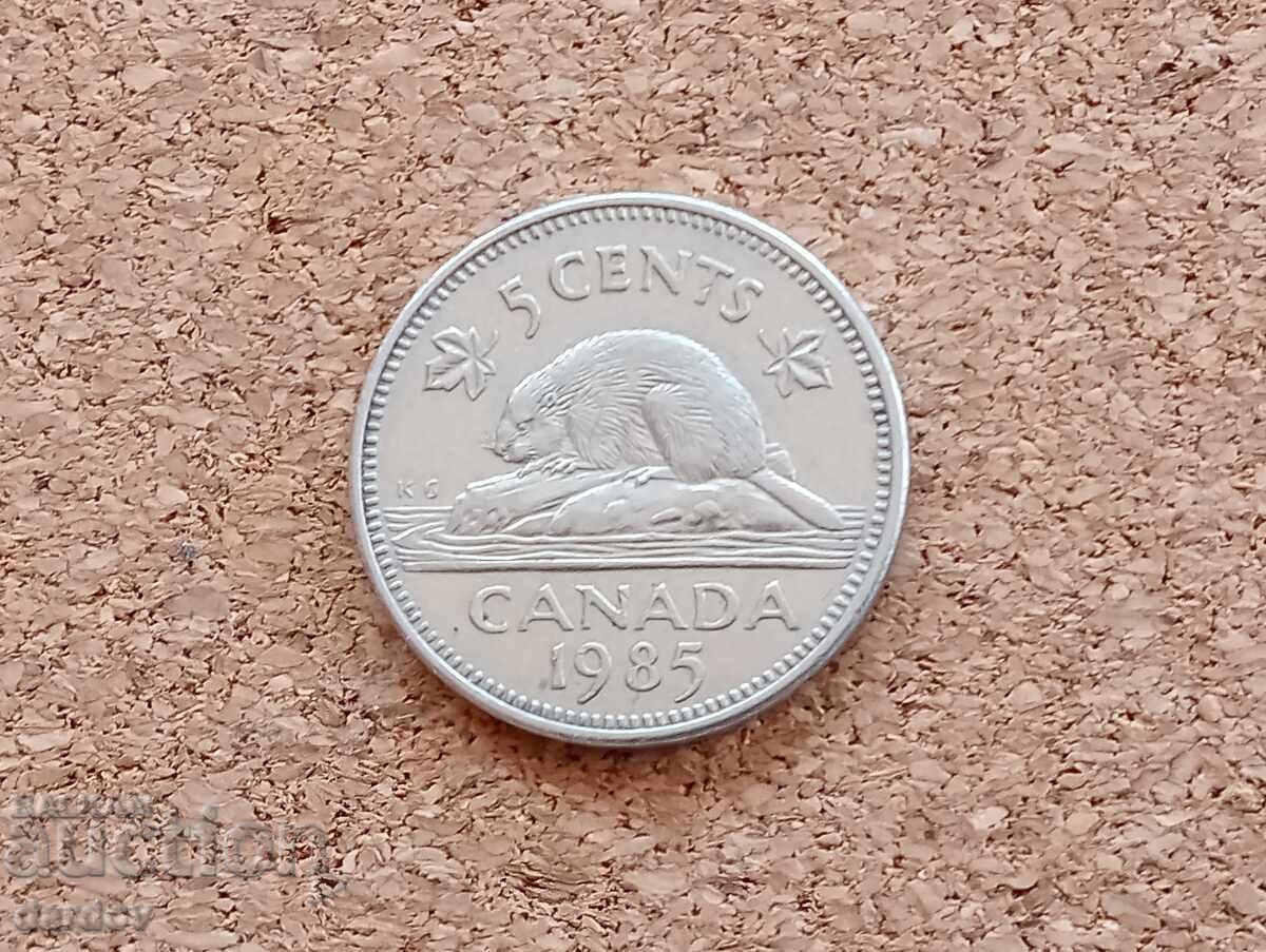 Καναδάς 5 σεντ 1985