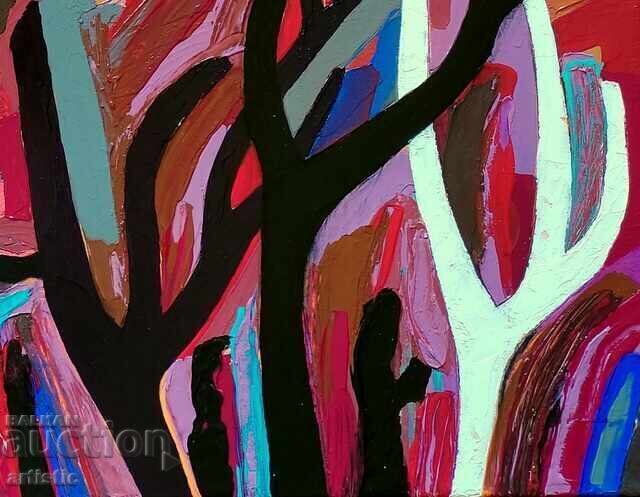 Genko Genkov - Painting of a landscape with sea and trees - 6