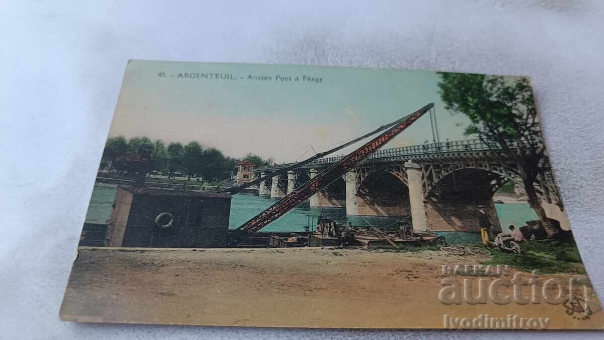 Ταχυδρομική κάρτα Argenteuil Ancien Pont a Peage Ταχυδρομική κάρτα Argenteuil Ancien Pont a Peage