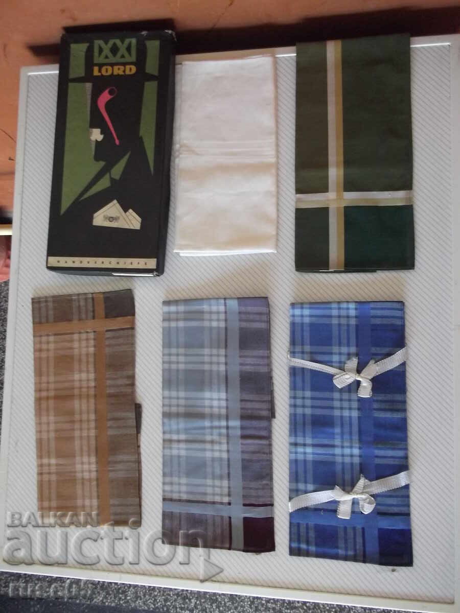 Κομπλέ "LORD" βαμβακερά ανδρικά μαντήλια σε κουτί - 5 Κομπλέ "LORD" βαμβακερά ανδρικά μαντήλια σε κουτί - 5
