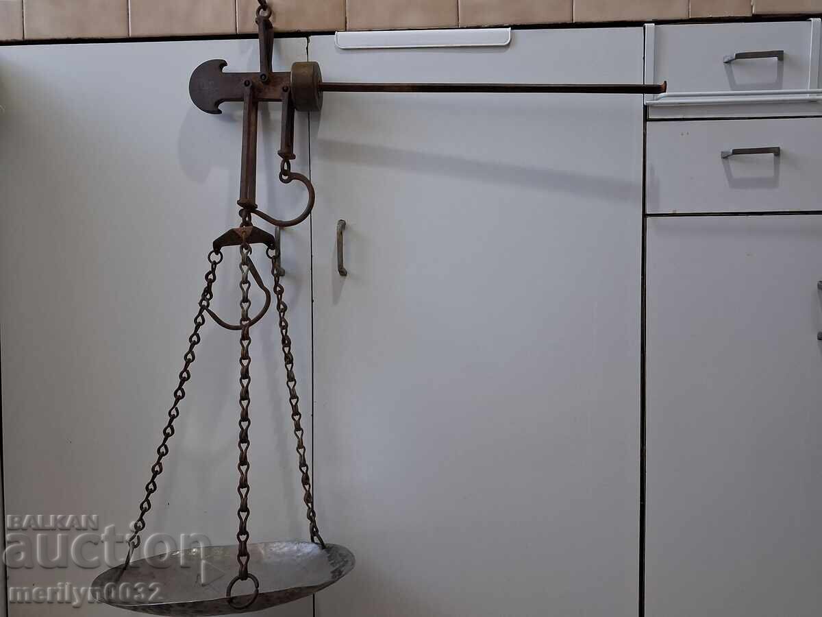 Metal balance scale from 1950, Kantar Metal Tarnovo - 6 Metal balance scale from 1950, Kantar Metal Tarnovo - 6