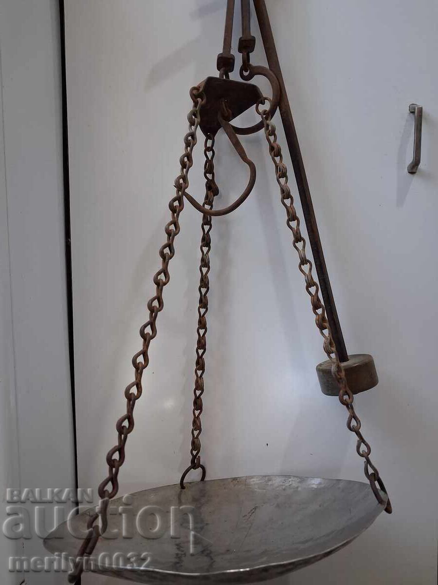 Metal balance scale from 1950, Kantar Metal Tarnovo - 7 Metal balance scale from 1950, Kantar Metal Tarnovo - 7