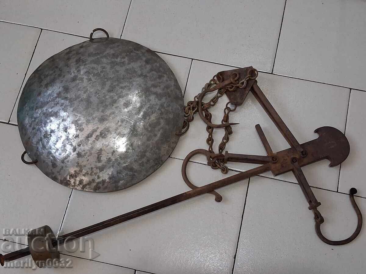 Metal balance scale from 1950, Kantar Metal Tarnovo Metal balance scale from 1950, Kantar Metal Tarnovo