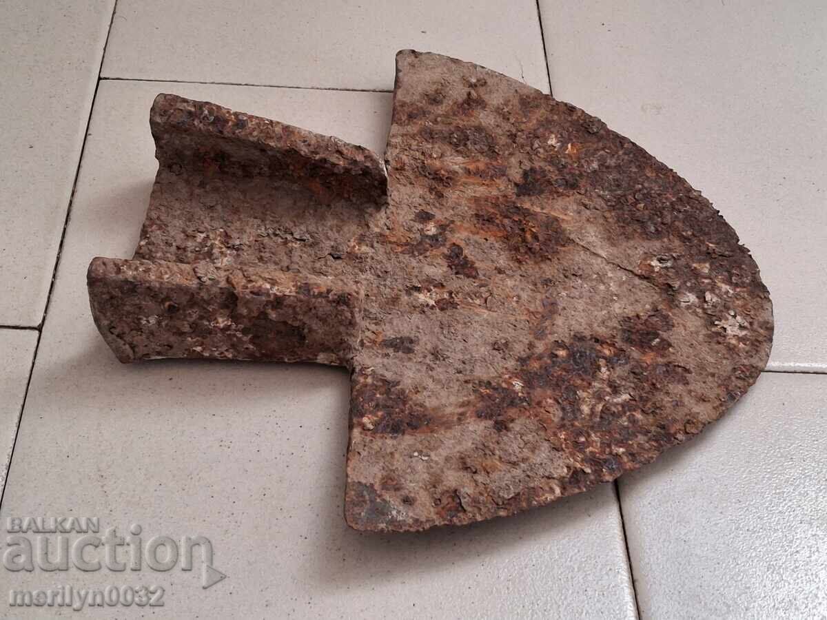 Wrought plowshare for plow, lemish, wrought iron