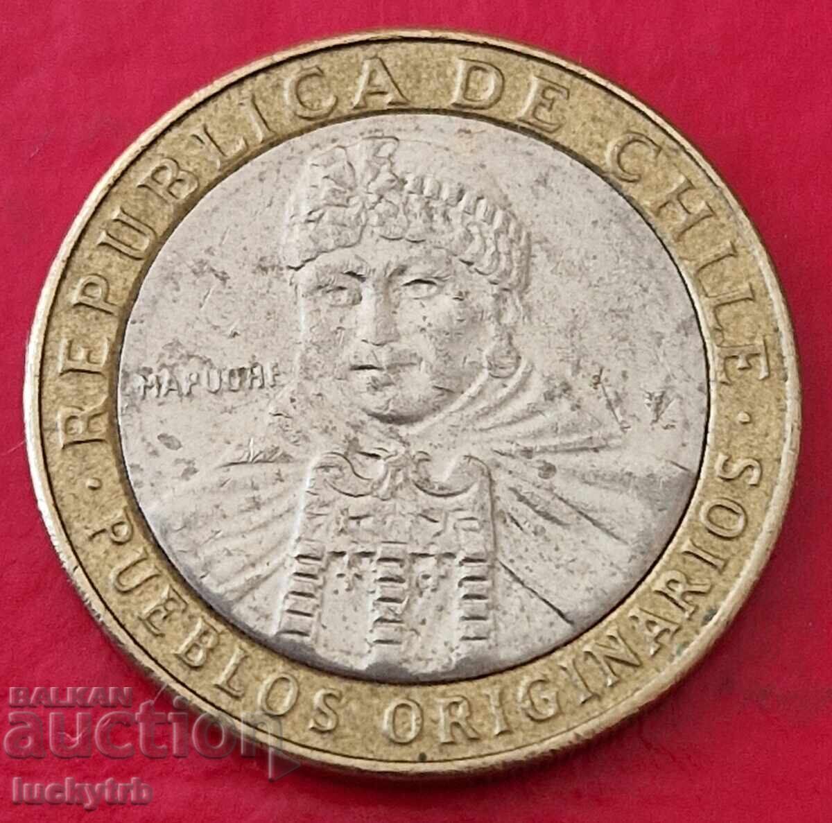 100 pesos 2014 - Chile cu preț € 1.00 | 1.96 BGN