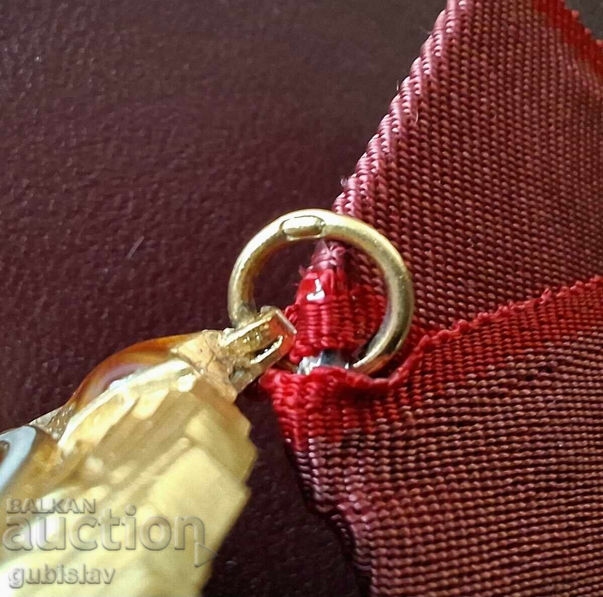 Livrarea Ordinul de aur "G. Dimitrov", carnet de ordin + miniatură