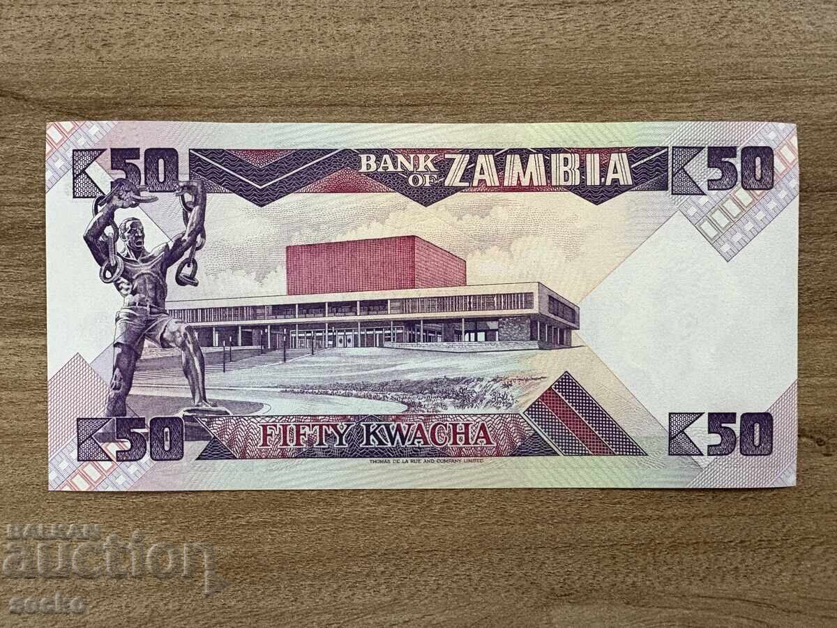 Zambia - 50 kwacha (1986-1988) UNC cu preț 1.90 BGN | € 0.97 Zambia - 50 kwacha (1986-1988) UNC cu preț 1.90 BGN | € 0.97