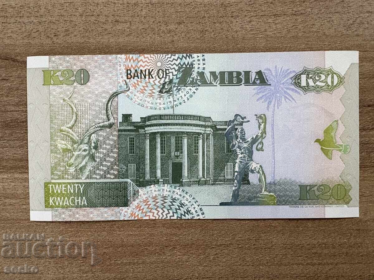 Замбия - 20 квача (1992) UNC с цена 1.90 лв. | € 0.97 Замбия - 20 квача (1992) UNC с цена 1.90 лв. | € 0.97