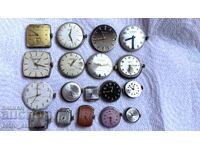 Механизми за часовници, повечето работят.