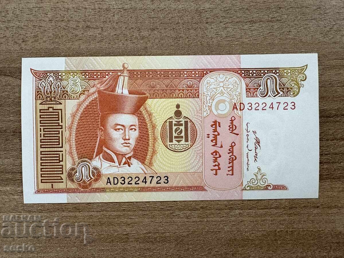 Монголия - 5 тугрикa (2008) UNC