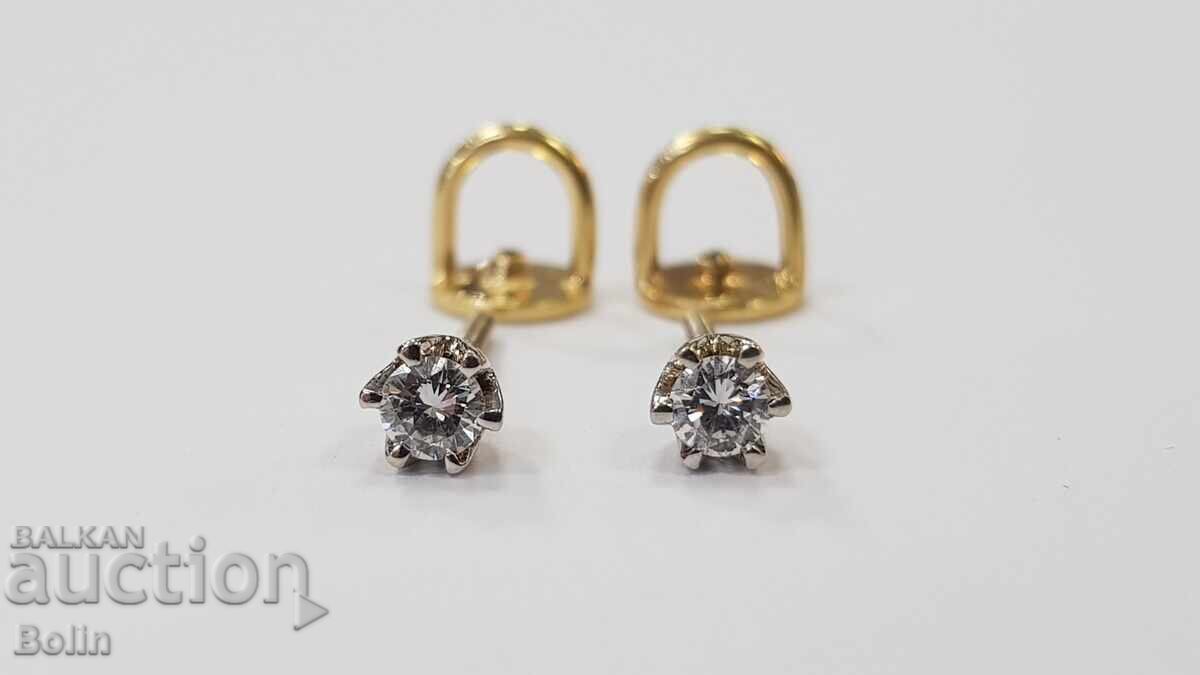 Livrarea Cercei de damă din aur cu diamante, briliante 18 carate - Europa Livrarea Cercei de damă din aur cu diamante, briliante 18 carate - Europa