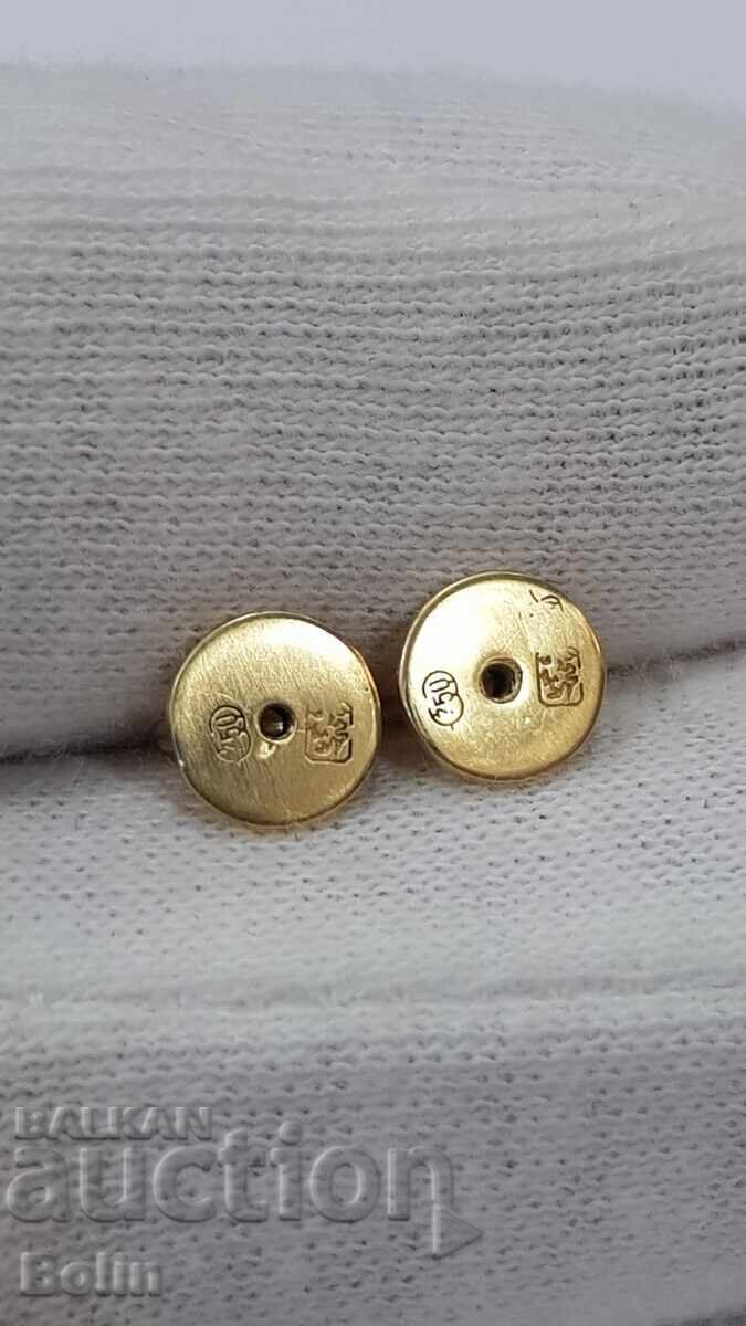 Cercei de damă din aur cu diamante, briliante 18 carate - Europa - 5 Cercei de damă din aur cu diamante, briliante 18 carate - Europa - 5