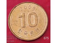 10 вона 2008 - Южна Корея