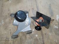 Two attachments for working wood or metal