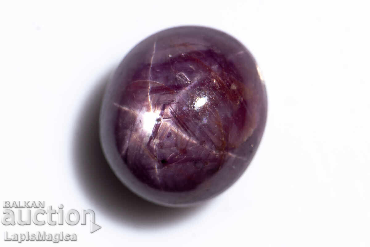 Star Ruby 3.45ct 6-ray star oval cabochon Star Ruby 3.45ct 6-ray star oval cabochon