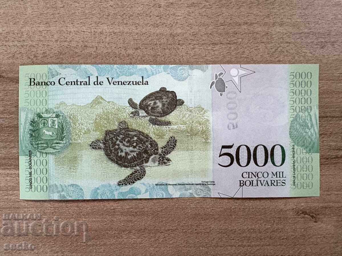 Βενεζουέλα - 5000 μπολίβαρ (2017) UNC με τιμή 3.00 BGN | € 1.53 Βενεζουέλα - 5000 μπολίβαρ (2017) UNC με τιμή 3.00 BGN | € 1.53