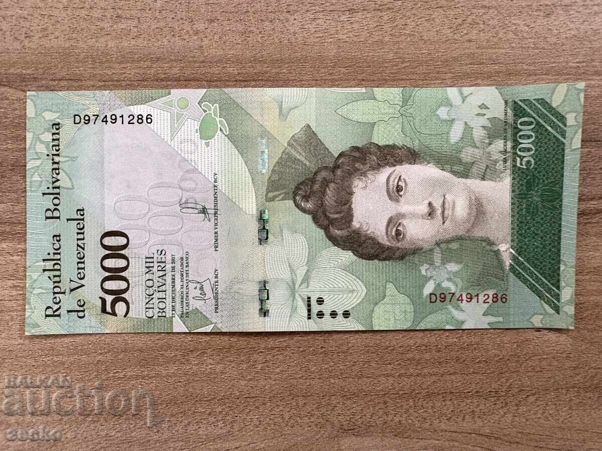 Βενεζουέλα - 5000 μπολίβαρ (2017) UNC Βενεζουέλα - 5000 μπολίβαρ (2017) UNC