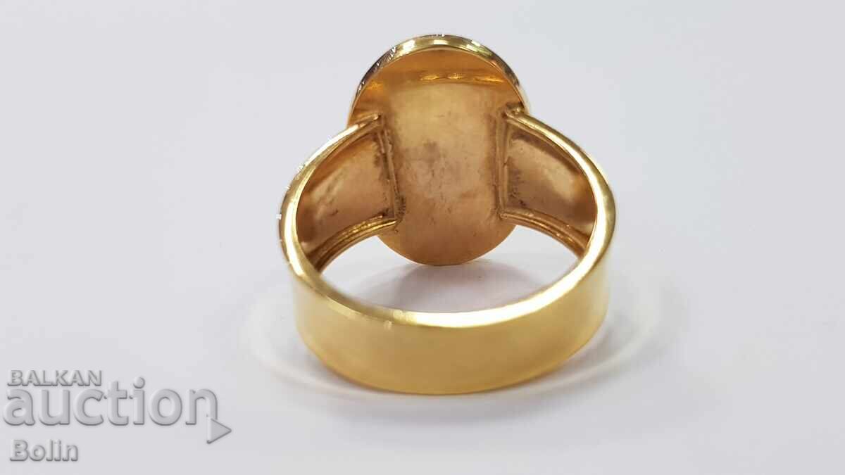 Δημοπρασία Σπάνιο χρυσό ανδρικό μασονικό δαχτυλίδι με σμάλτο - 9 καράτια Δημοπρασία Σπάνιο χρυσό ανδρικό μασονικό δαχτυλίδι με σμάλτο - 9 καράτια