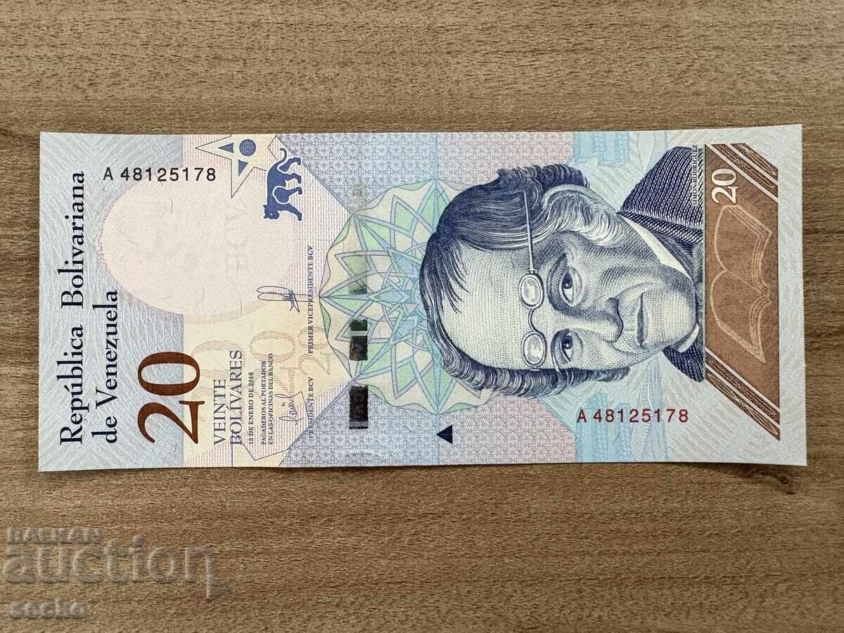 Венецуела - 20 боливара (2018) UNC