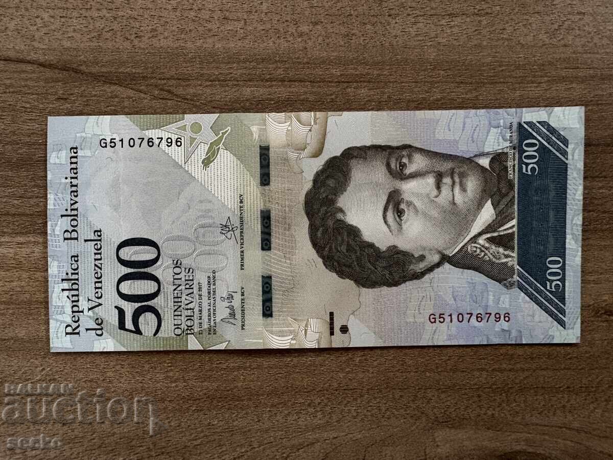 Венецуела - 500 боливара (2017) UNC
