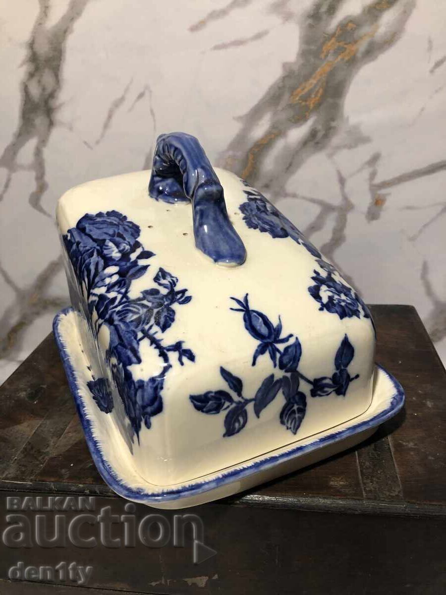 Large ceramic cheese container