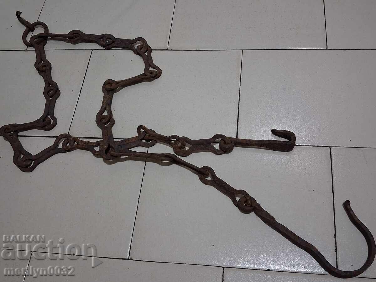 Delivery of Old Wrought Iron Hearth Chain Wrought Iron Hook Chain Delivery of Old Wrought Iron Hearth Chain Wrought Iron Hook Chain