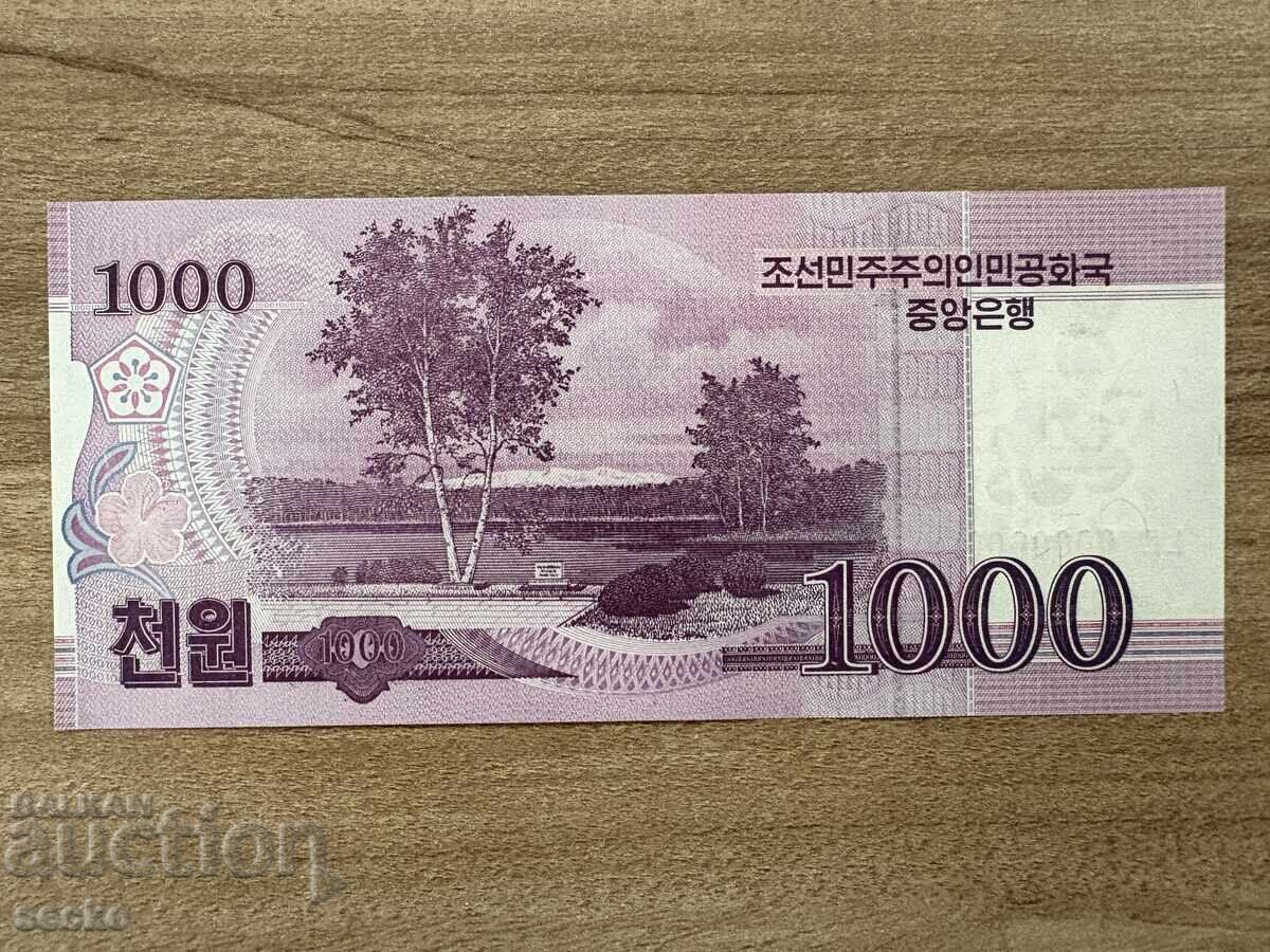 КНДР - 1000 вона (2008) UNC, specimen с цена 5.00 лв. | € 2.56