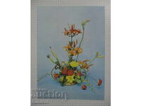 Greeting card with a bouquet