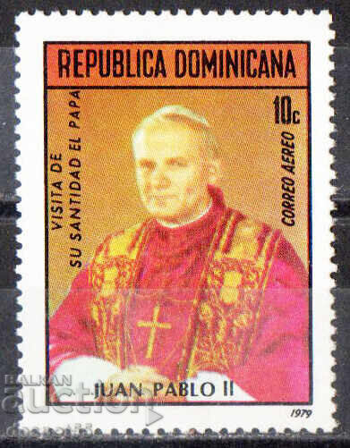 1979. Rep. Dominican. Visit of Pope John Paul II