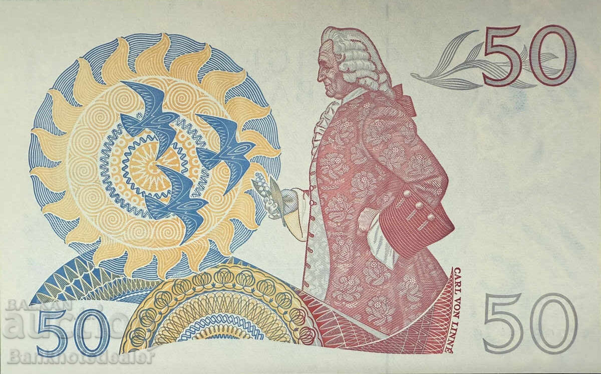 Sweden 50 Kronor 1989 Pick 53d Ref 9079 Uncirculated with price 40.00 BGN | € 20.45 Sweden 50 Kronor 1989 Pick 53d Ref 9079 Uncirculated with price 40.00 BGN | € 20.45
