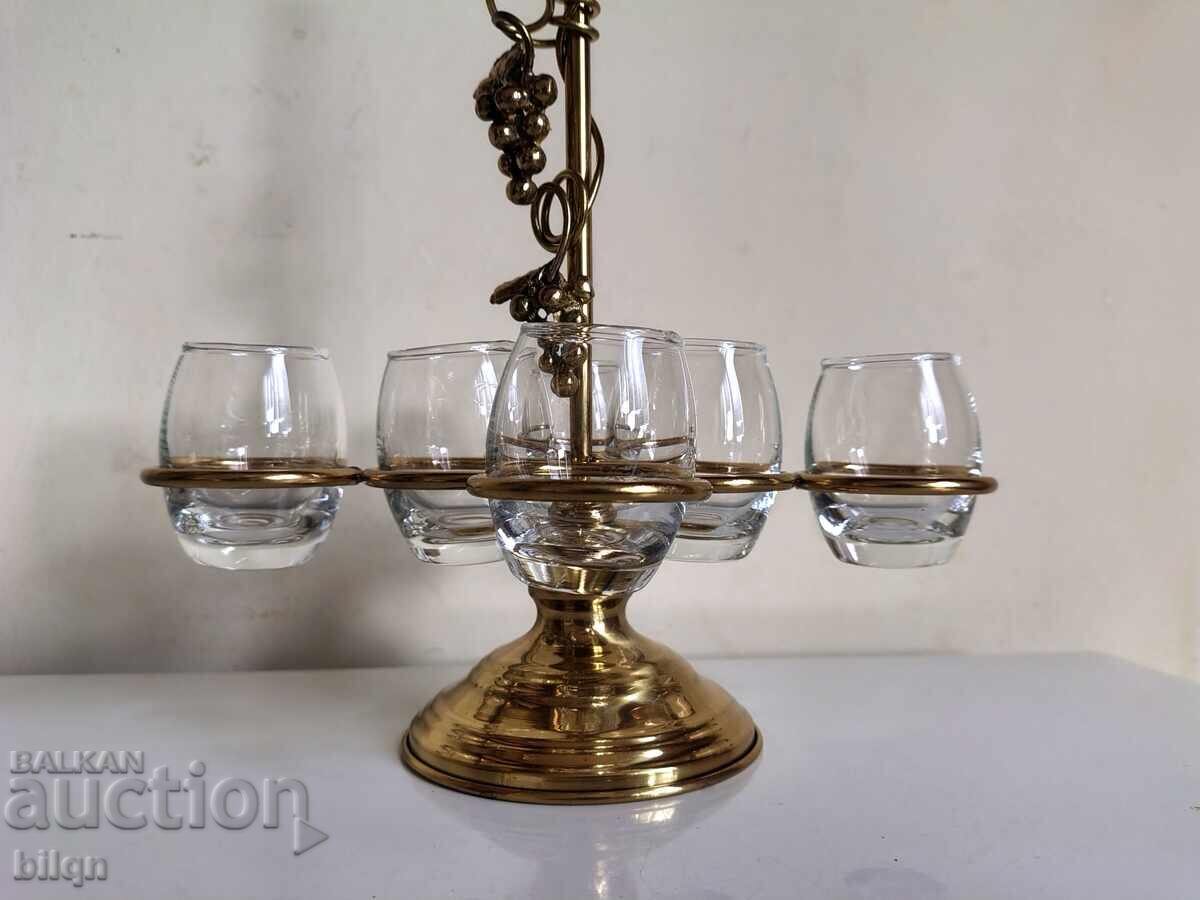 Delivery of Great Rakia Serving Set on a Stand