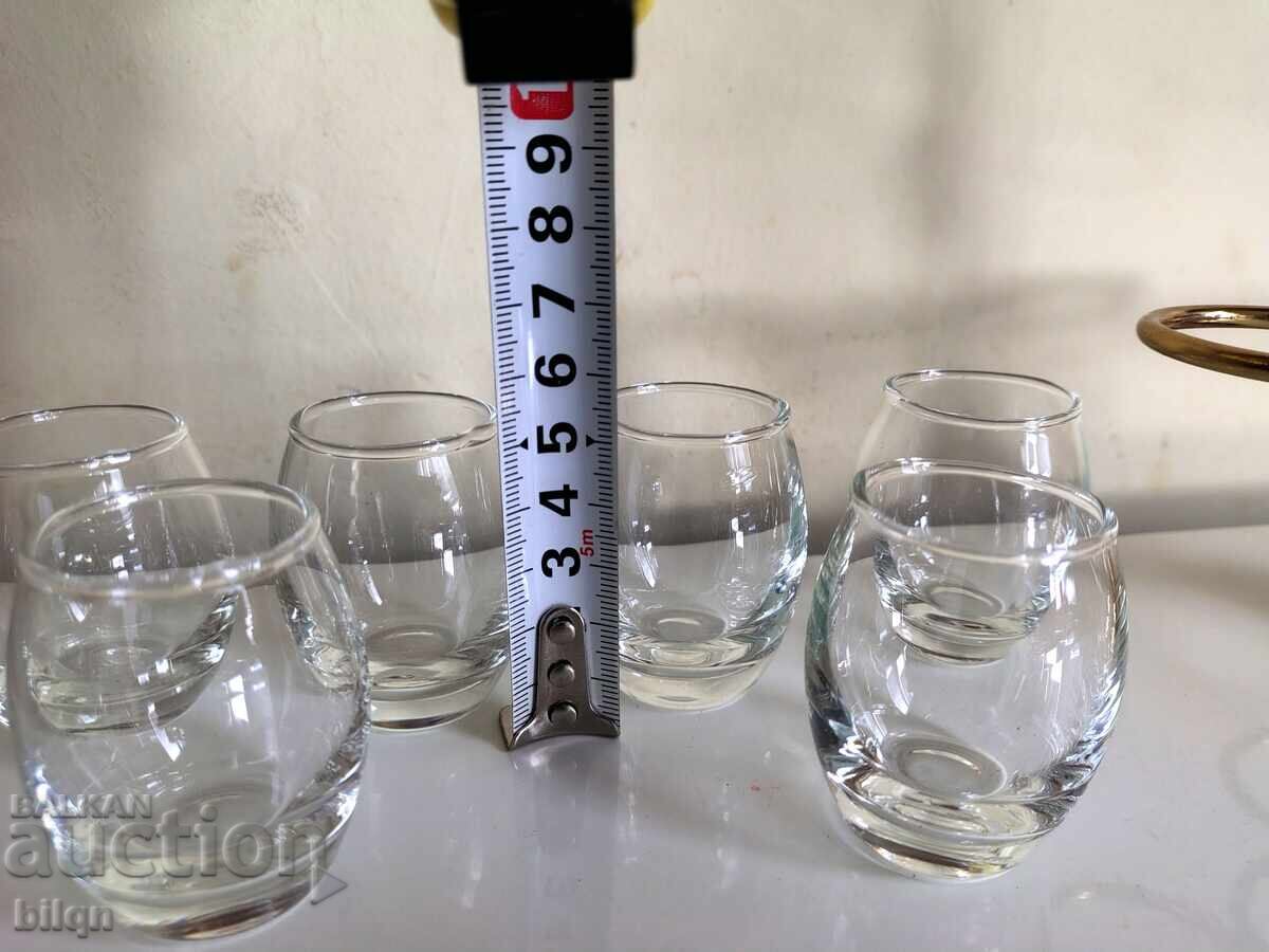 Great Rakia Serving Set on a Stand - 6