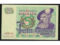 Sweden 5 Kronor 1968 Pick 51a Ref 7582 Uncirculated