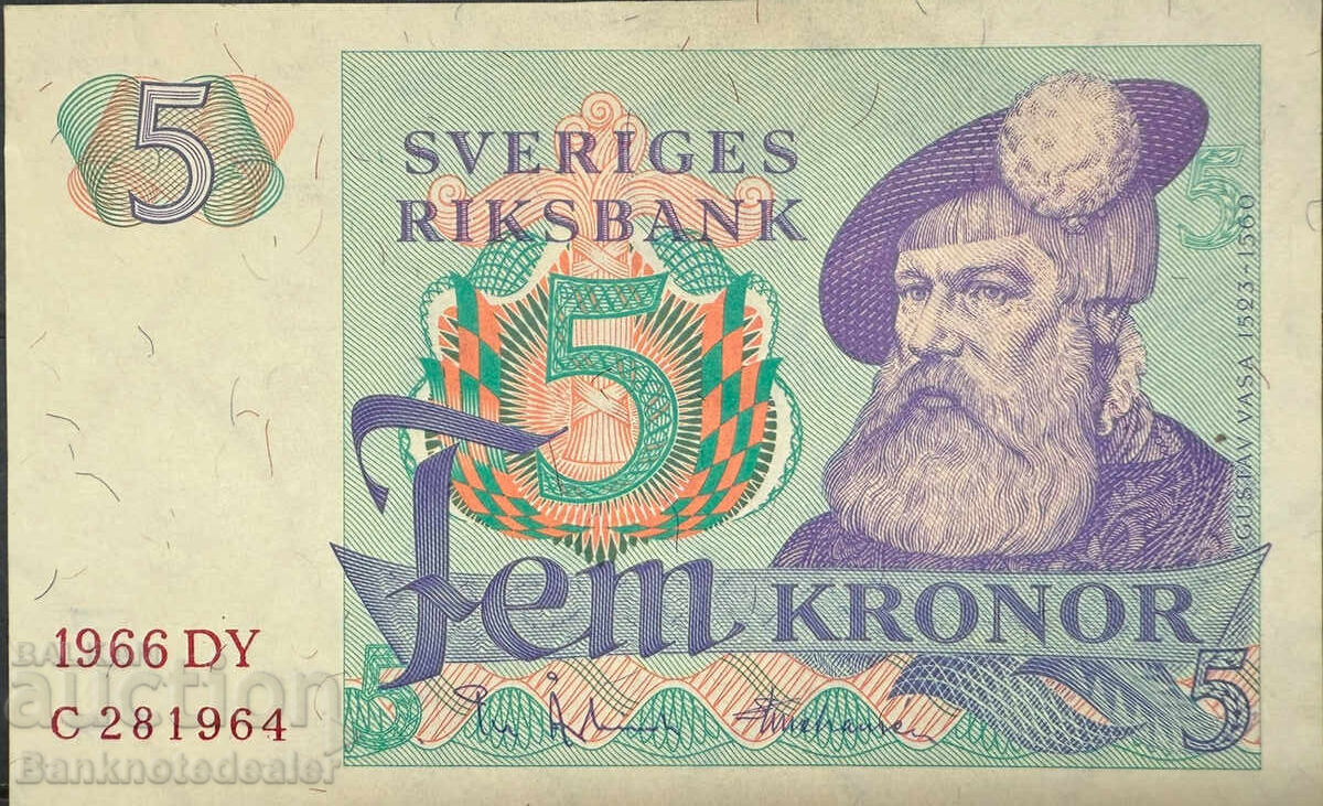 Suedia 5 Kronor 1968 Pick 51a Ref 0521 Unc Suedia 5 Kronor 1968 Pick 51a Ref 0521 Unc