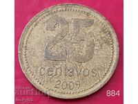 25 centavos 2009 - Αργεντινή