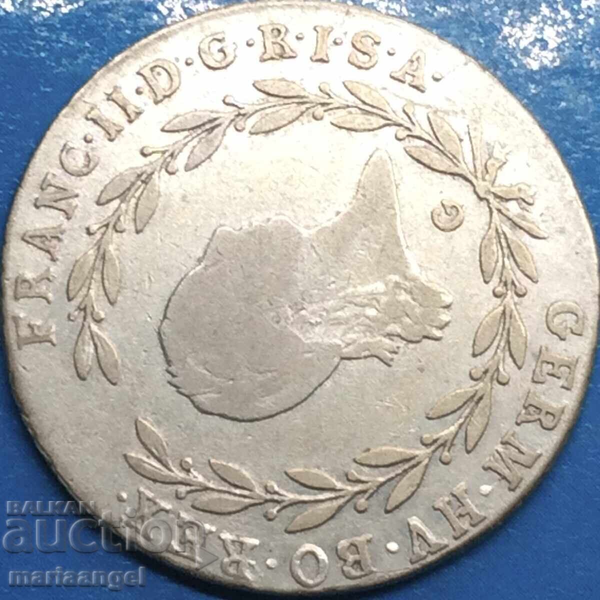 Austria 20 Kreuzer 1804 G - Bala Mare Tilt Franz II R with price 43.00 BGN | € 21.99