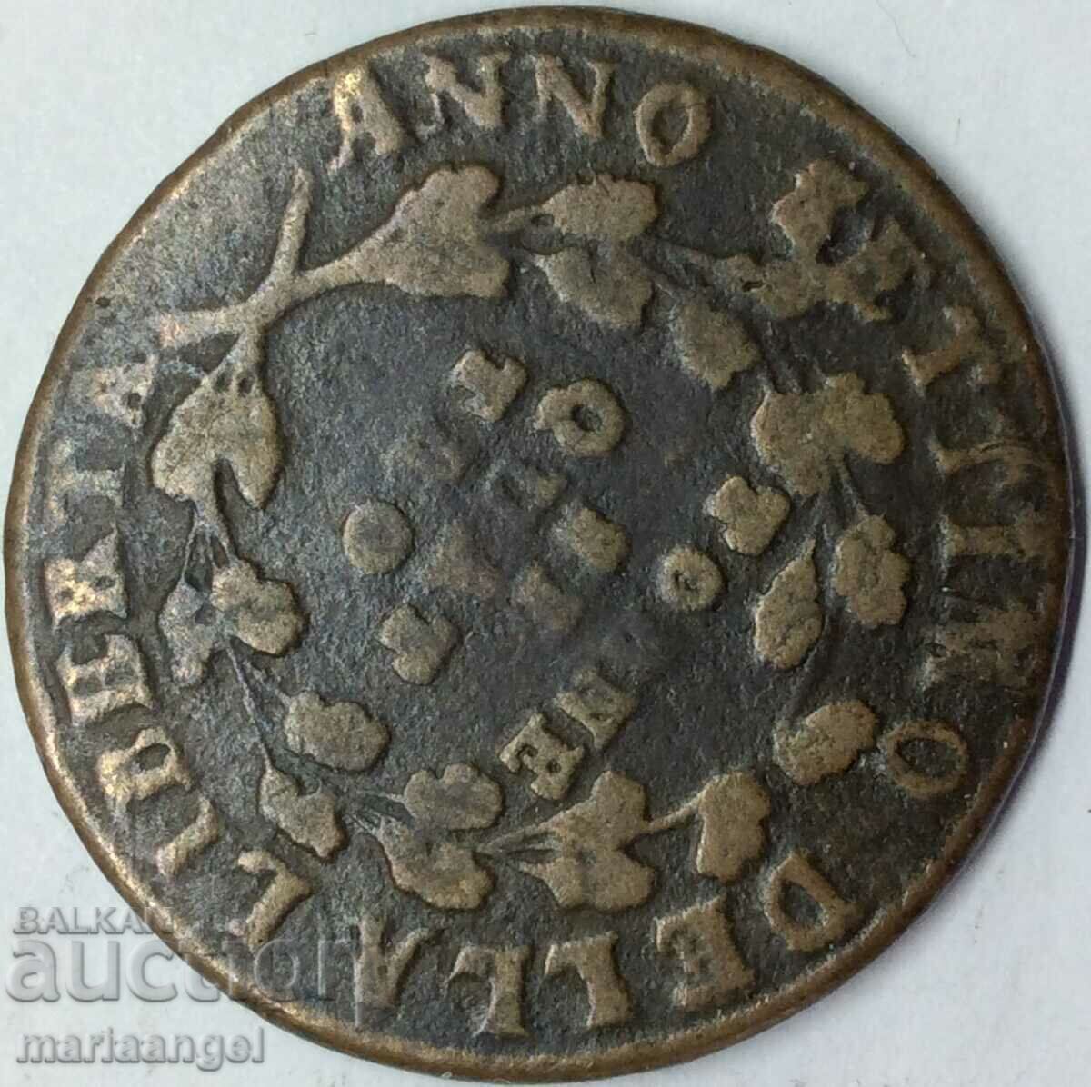 4 tornesi LaN 7 1799 Italia Consulatul Republicii Napolitane - 5 4 tornesi LaN 7 1799 Italia Consulatul Republicii Napolitane - 5