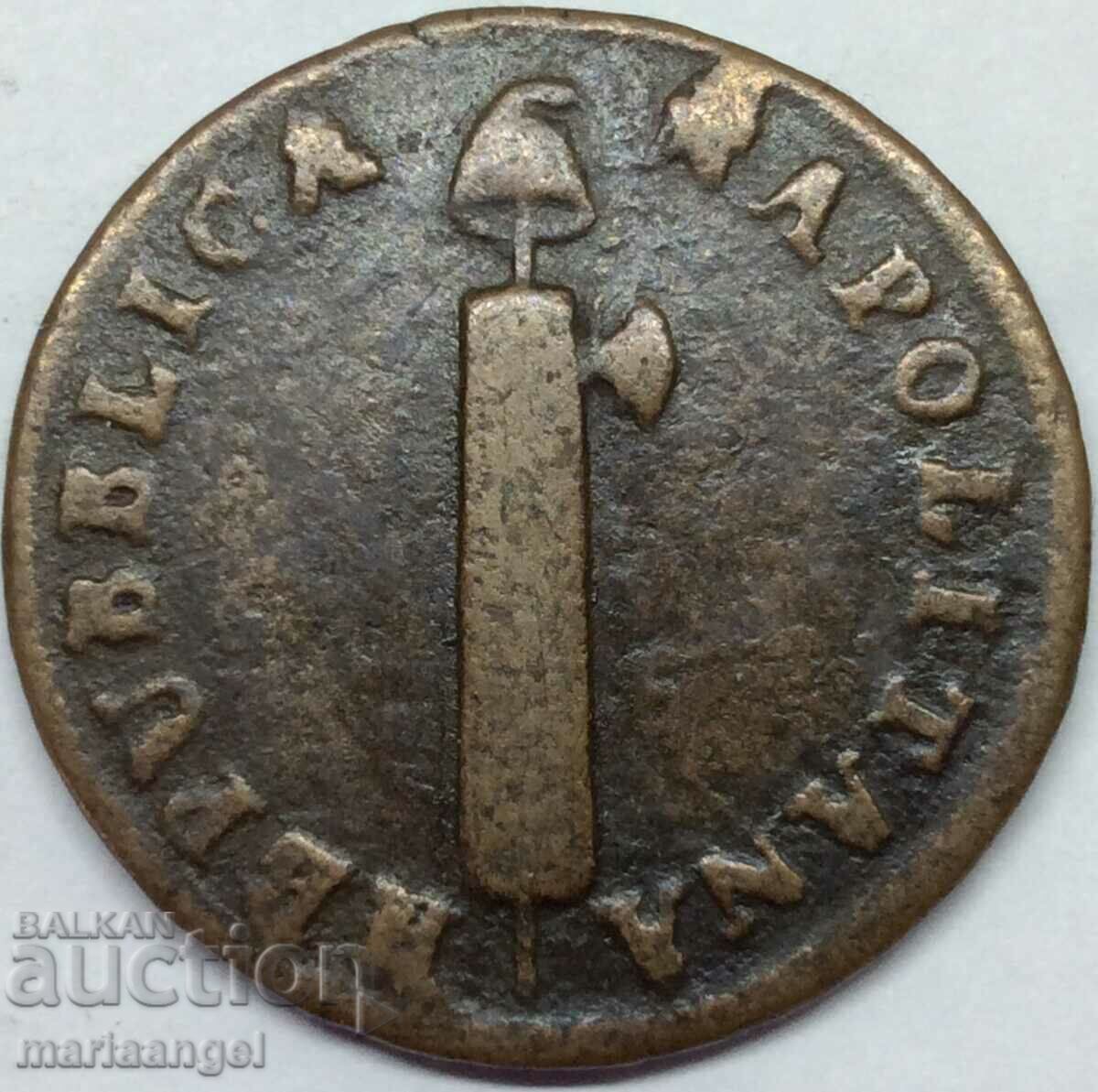 4 tornesi LaN 7 1799 Italia Consulatul Republicii Napolitane 4 tornesi LaN 7 1799 Italia Consulatul Republicii Napolitane