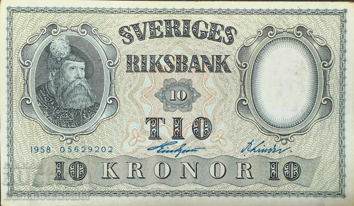 Suedia 10 Coroane 1958 Pick 43f Ref 9209 Unc Suedia 10 Coroane 1958 Pick 43f Ref 9209 Unc