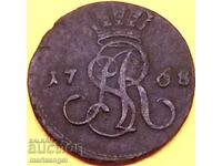 1 grosz 1768 Poland Krakow Poniatowski - rare!