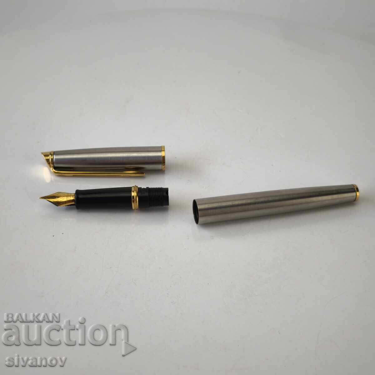 Waterman Hemisphere Metal Fountain Pen France #6194 - 6 Waterman Hemisphere Metal Fountain Pen France #6194 - 6