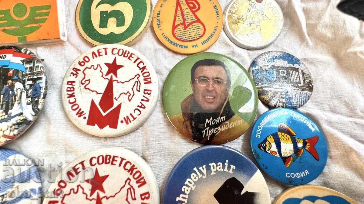 Delivery of Retro badges, 21 pieces
