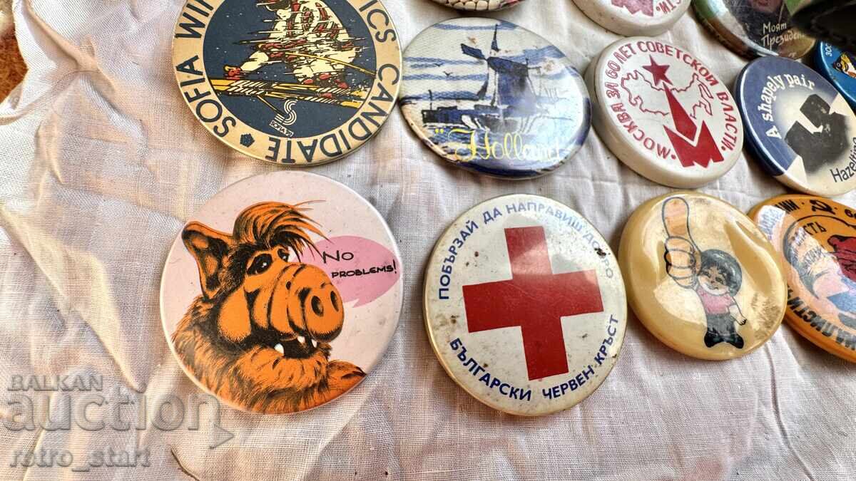 Retro badges, 21 pieces - 6