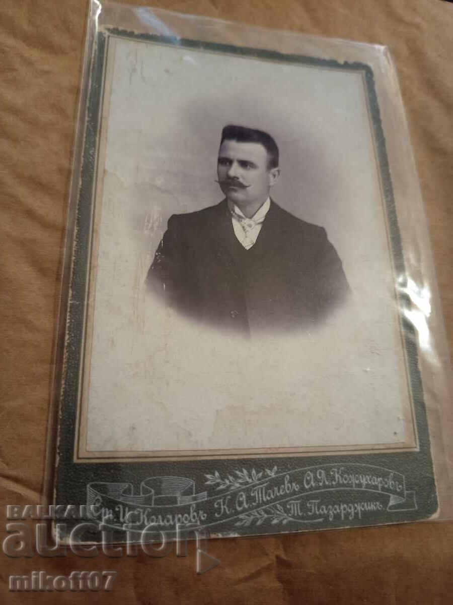 Photograph cardboard photography Kolarov Tachev Kozhuharov Pazardzhik