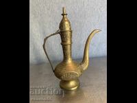 Indian Brass Hand Carved Teapot