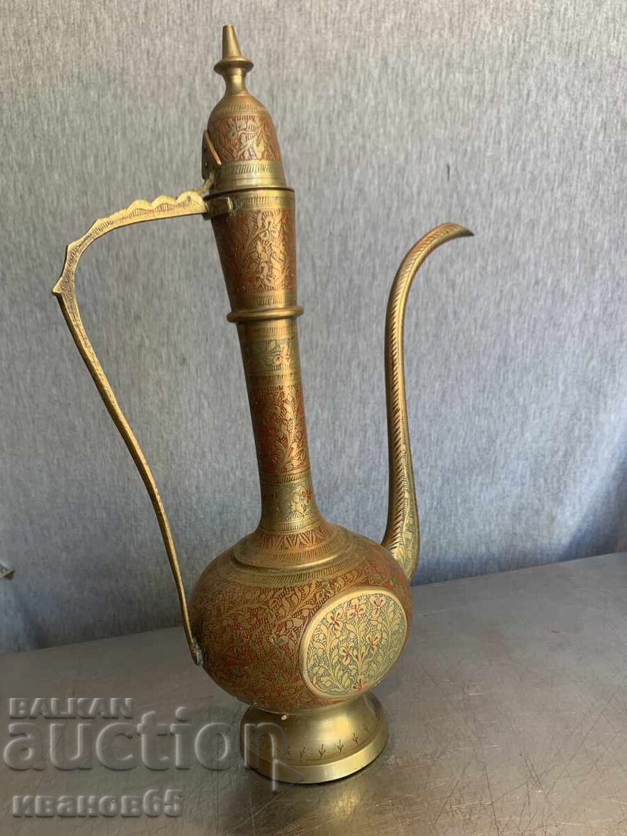 Delivery of Indian Brass Hand Carved Teapot