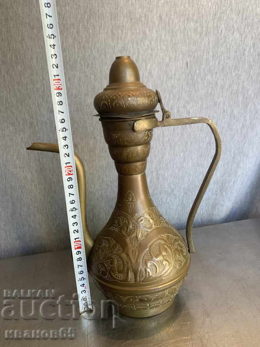 Indian Brass Hand Carved Teapot with price 75.00 BGN | € 38.35 Indian Brass Hand Carved Teapot with price 75.00 BGN | € 38.35