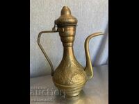 Indian Brass Hand Carved Teapot