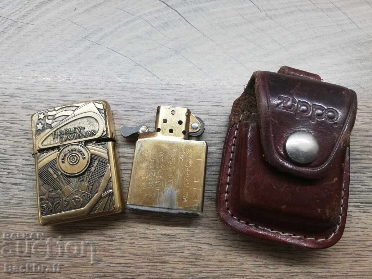Brichetă pe benzină Zippo originală, Zippo Harley Davidson cu preț 99.00 BGN | € 50.62